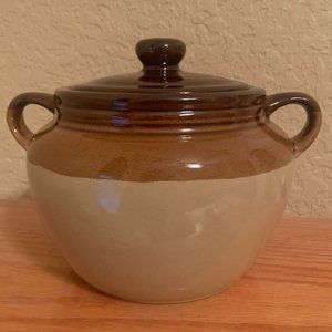 Vintage Bean Pot with Lid